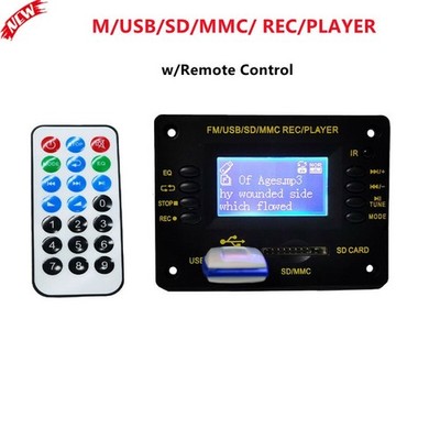 YXY-010 12V DAC MP3 Audio Decoder Board FM/USB/SD/MMC/ REC/ *tm
