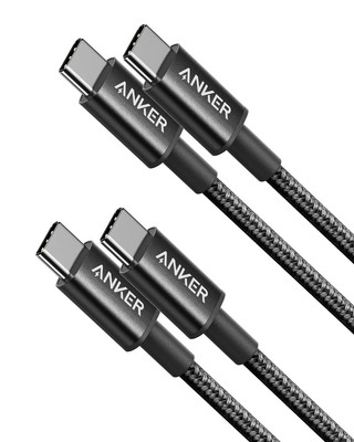 USB C Kabel 2er Pack Neu Nylon USB C auf USB C Kabel (3,3ft 60W) USB 2.0 Typ C