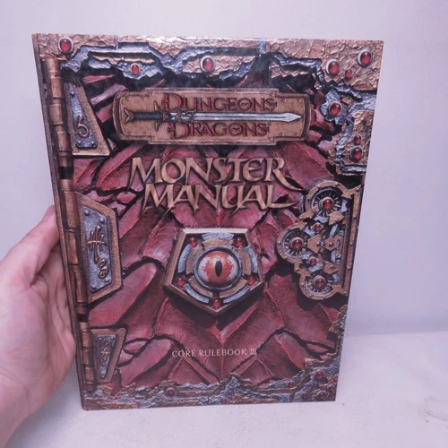 Dungeons and Dragons 3rd Edition Core Rulebook III Monster Manual Good Condition