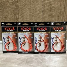JACKALL Master Curly Medium Metal Jigs 4pcs Bright Orange Zebra/Dots