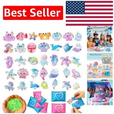 Adorable Ocean Creature Blind Bags - Cute Cartoon Resin Figures for Crafts