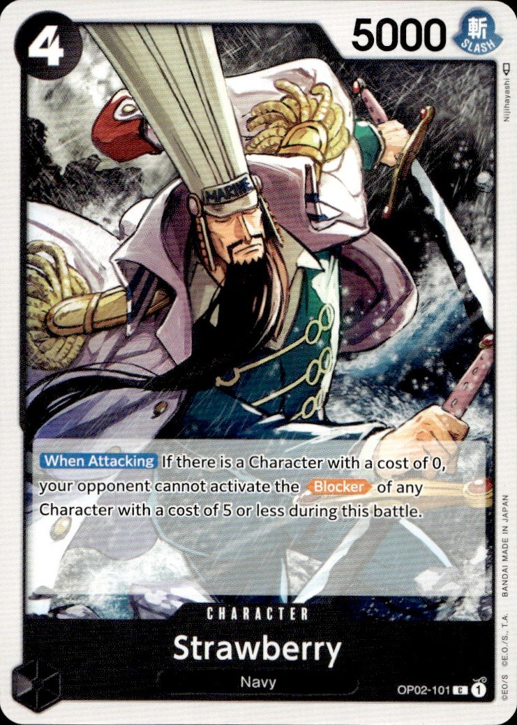 One Piece TCG Strawberry OP02-101 Paramount War Non-Foil NM