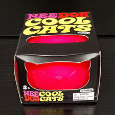 Schylling NeeDoh Cool Cats  Pet Me  Pink Tactile Squeeze Toy 3 MPN 26028HY
