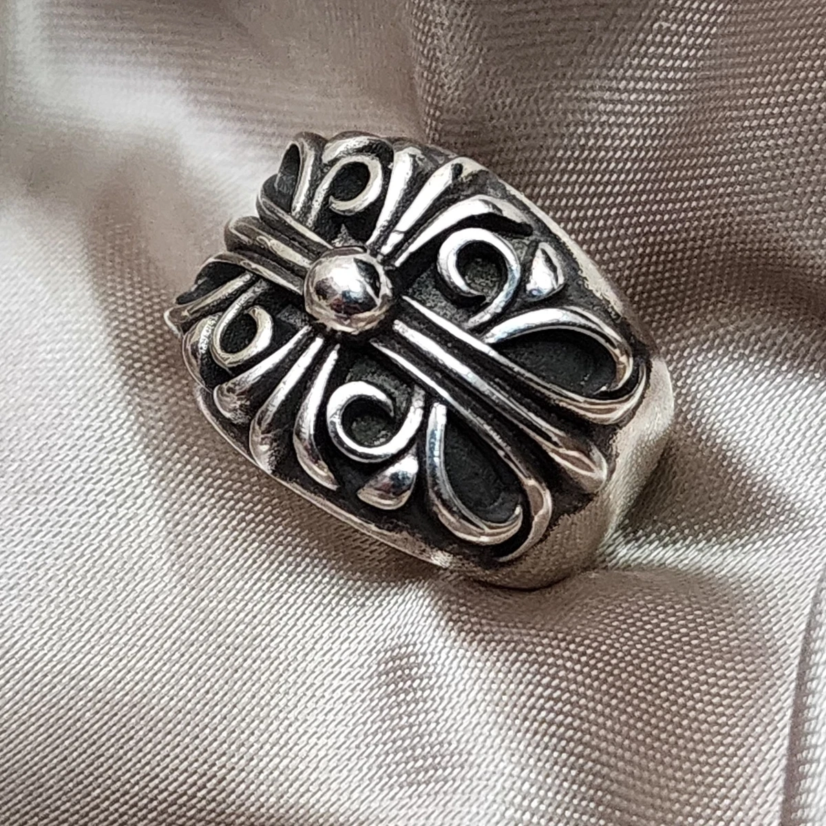 Chrome Hearts Silver Sterling Silver Rings for Men for sale | eBay
