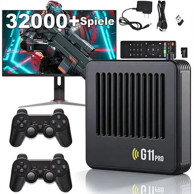 MARKENLOS NEU G11 Pro Retrowave Retro Gaming 64GB Box TV 4K Game Konsole 32.000 Spiele DHL