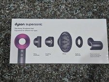 Dyson Supersonic HD07 Hair Dryer with Box  5 attachments VG Condition - Fuchsia
