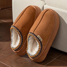 Winter Women  s Fuzzy Slippers Boots Soft Anti-Slip Warm Indoor Outdoor Shoes