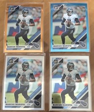 Lot x 4 Marcus Mariota 2019 Optic Base + 3x Prizm Orange /199 +Aqua /299+ Silver