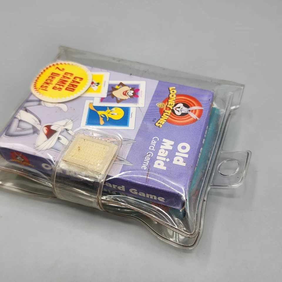 1998 Looney Tunes Conjunto de 2 Jogos de Cartas Completo-OLD MAID & GO FISH - Imagem 3 de 4