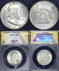 1953-D 50c Franklin Half Dollar ANACS MS 65 FBL