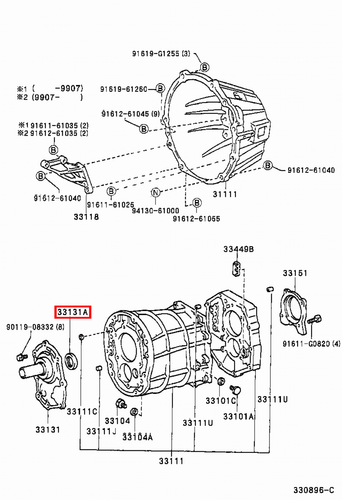 Genuine LandCruiser HZJ76 HZJ74 HZJ71 HZJ105 Front Gearbox Input Shaft Oil Seal - Picture 13 of 20
