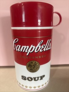 Vintage 1998 Campbells Soup Thermos HOT/COLD 11.5 oz. With Lid Cup