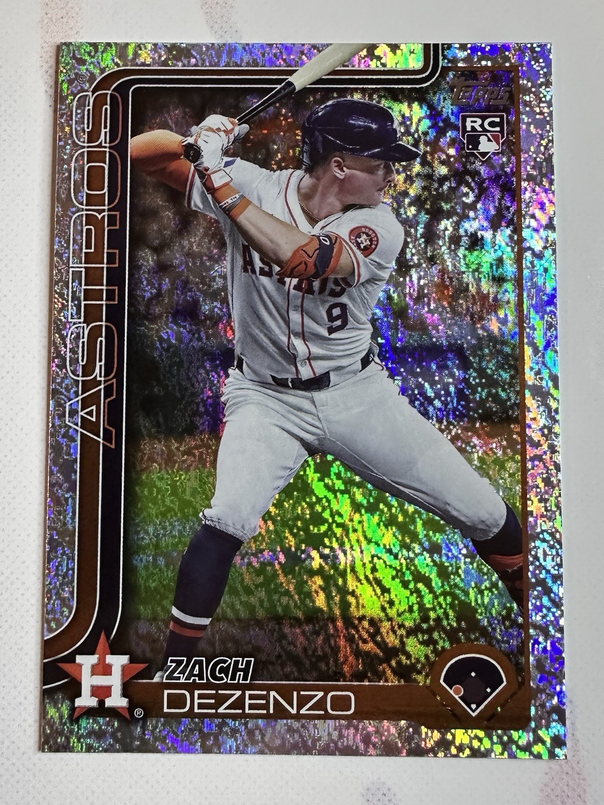 2025 Topps Series 1 Zach Dezenzo #89 Holo Foil (RC)  Houston Astros