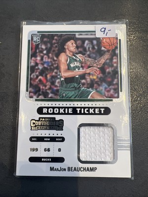 2022-23 Panini Contenders - Rookie Ticket Swatches MarJon Beauchamp #RTS-MJB 