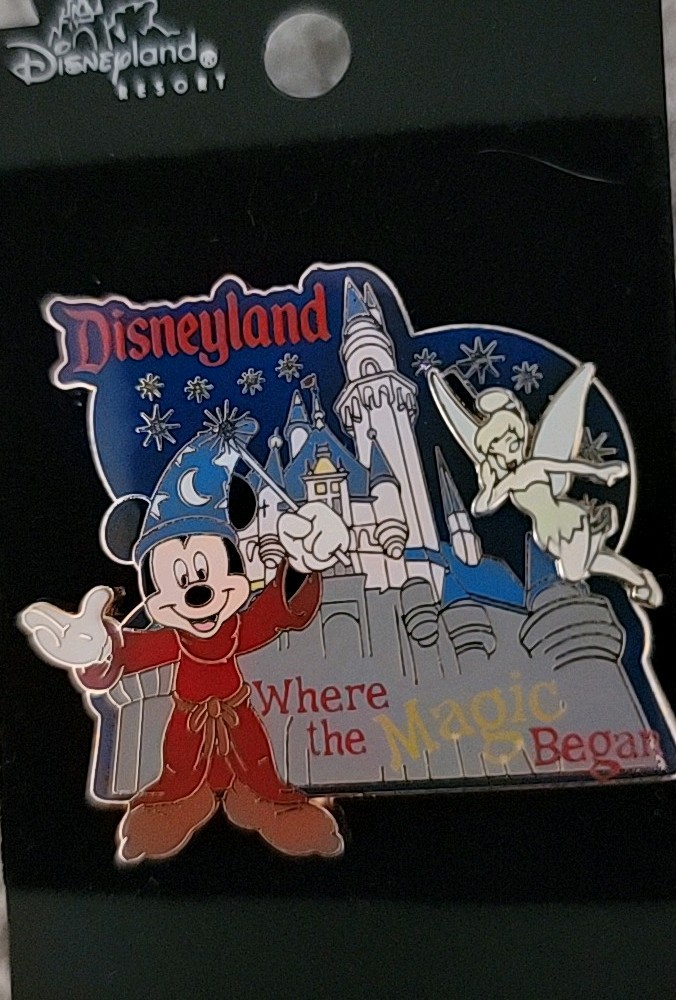 Disney Trading Pin "Disneyland Sorcerer Mickey and Tinker Bell"