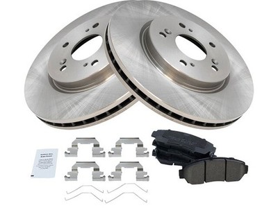 Front TRQ Brake Pad and Rotor Kit fits Honda Accord Crosstour 2011 AWD 24GPGQ