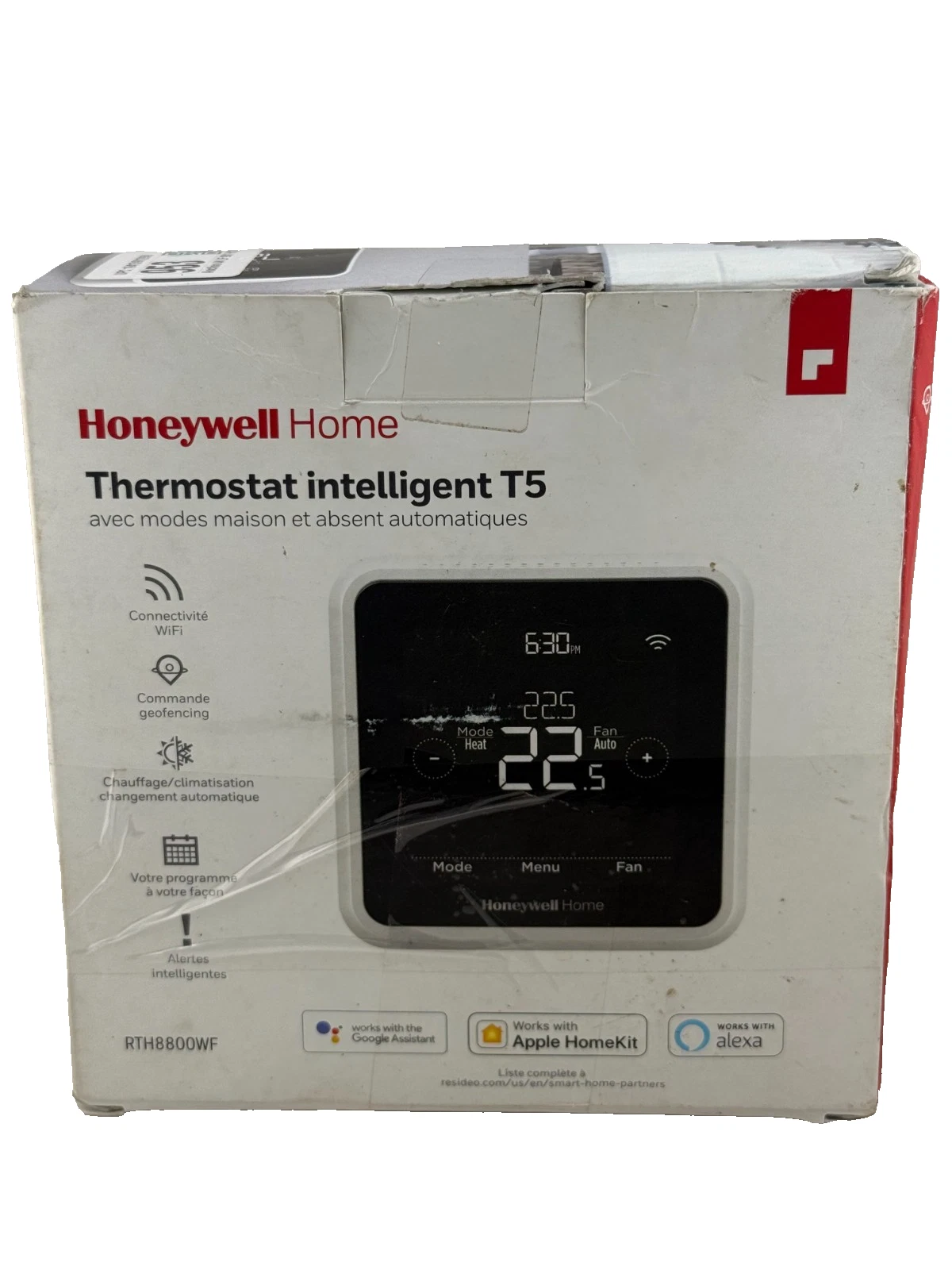 T5 7-Day Smart Wi-Fi Thermostat with Geofence and Auto Changeover ENERGY STAR