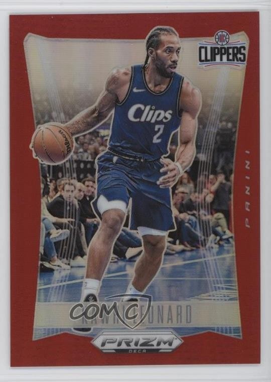 2023-24 Panini Prizm Deca Red Prizm 149/199 Kawhi Leonard #278 14h3
