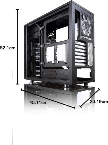 Fractal Design FD-CA-DEF-R5-BK schwarz Black Pearl - 第 3/10 張圖片