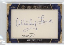 2024 Leaf A Bronx Legacy Bronx Cuts 1/10 Whitey Ford #BC-17 Auto HOF 13u1
