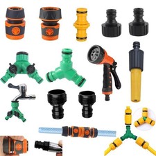 1/2" & 3/4" Gartenschlauch Kunststoff Stecksystem Schlauchkupplung für Gardena -