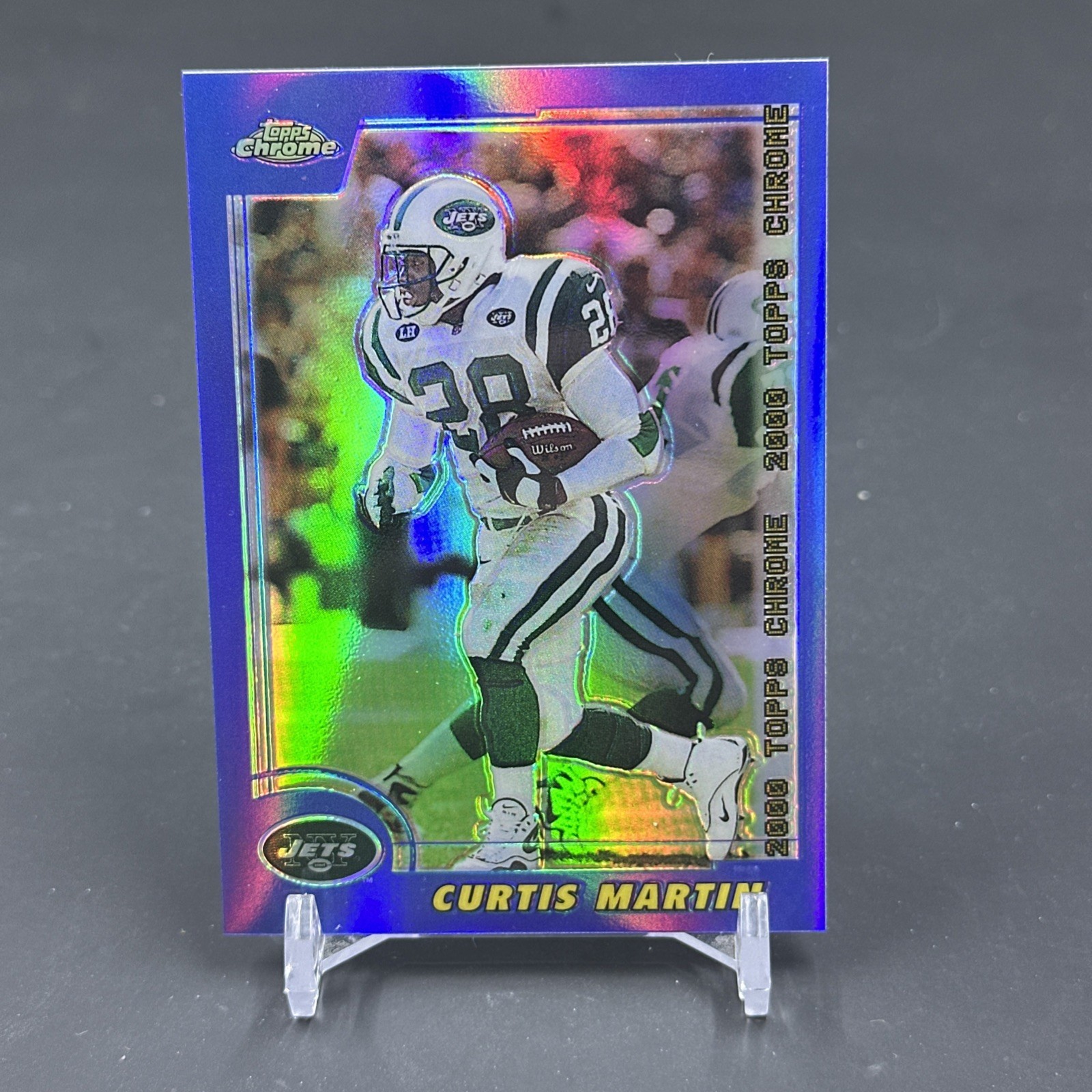 2000 Topps Chrome Refractor Curtis Martin New York Jets #115