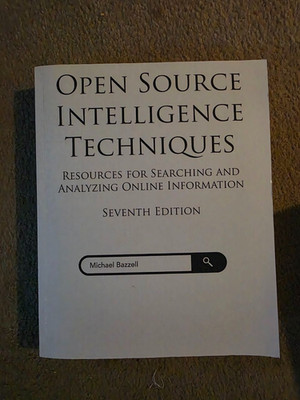 Open Source Intelligence Techniques: Resources for ... 2019 - Zustand TOP