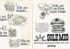 PUBLICITE ADVERTISING 044   1981   SOLE MIO   couverture MANTA  (2 pages)
