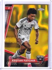 2024 Topps Chrome MLS - Kristian Fletcher Gold Lava Refractor #65 - DC United