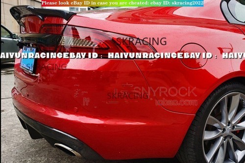 For 2012-2015 Jaguar XF Real Carbon Fiber Rear Trunk Lip Spoiler Wing Bodykit - Foto 5 di 11