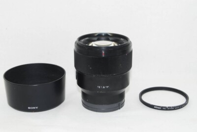 Sony FE 85mm f/1.8 SEL85F18 With lens hood From Japan Used