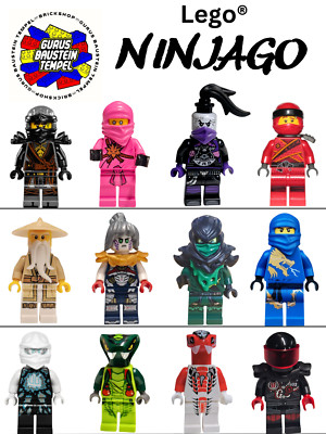 Lego  Ninjago Figur & Schlange Snake  Cole Kai Lloyd Zane Pixal Fangdam Garmadon