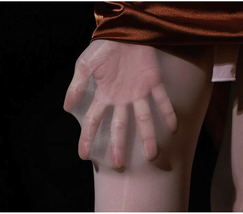 Men Sexy Oily Stockings Ultra-Thin See Transparent Seamless Pantyhose Underwear - Picture 5 of 30