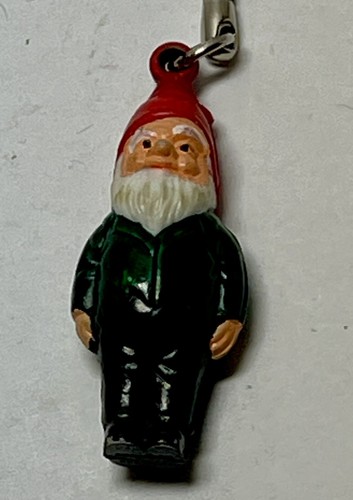 Vintage GNOME Figure keyring key chain keychain 2", some RUB - Picture 3 of 9