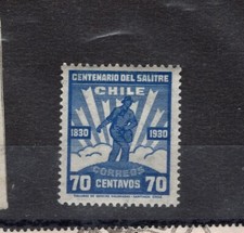Salitre CHILE 1930 70c MNH escaso wmk.2