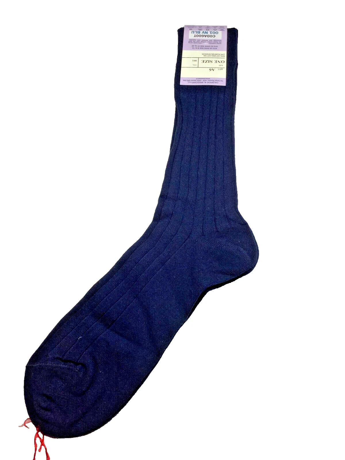 BRESCIANI Unica Men Italian Socks Navy Blue 90% Cotton 10%elastan One Size New