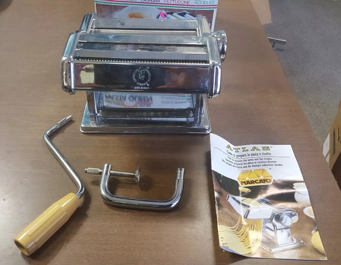 Deluxe Atlas Pasta Queen Noodle Making Machine By Marcato For Himark eBay