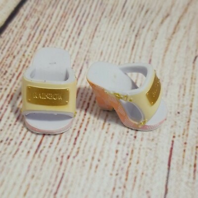 Rainbow High Pacific Coast Simone Summers Replacement Shoes Heels Peach Cream
