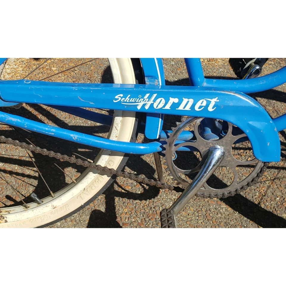 Bicicleta Schwinn Hornet 1958 para damas con tanque de colección retro antigua sin restaurar Foto 3 de 4