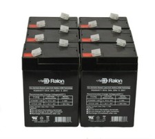 Raion Power 6V 4.5Ah SLA Battery For Sonnenschein 6V/4AHSP 6 Pack