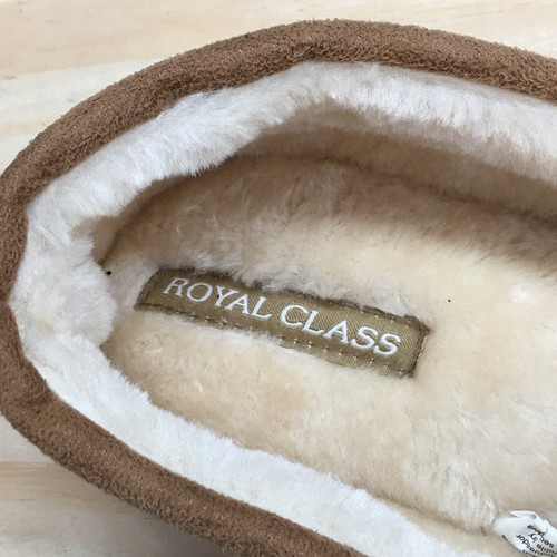 ALDI Royal Class Slippers Mens 13XL Casual Slip On Lined Loafers Flats Brown - Picture 13 of 19