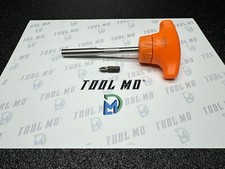 Snap-on Tools Usa New Orange T-handle Ratcheting Standard Screwdriver Ssdmrt4