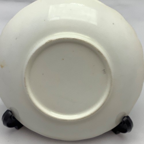 Taza y platillo galés Gaudy C.1835 diseño Columbine - Imagen 11 de 12