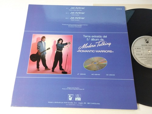 MODERN TALKING Jet Airliner 1987 Hansa 3A609138 - Maxi LP vinyl 12 " VG/VG - Picture 3 of 5