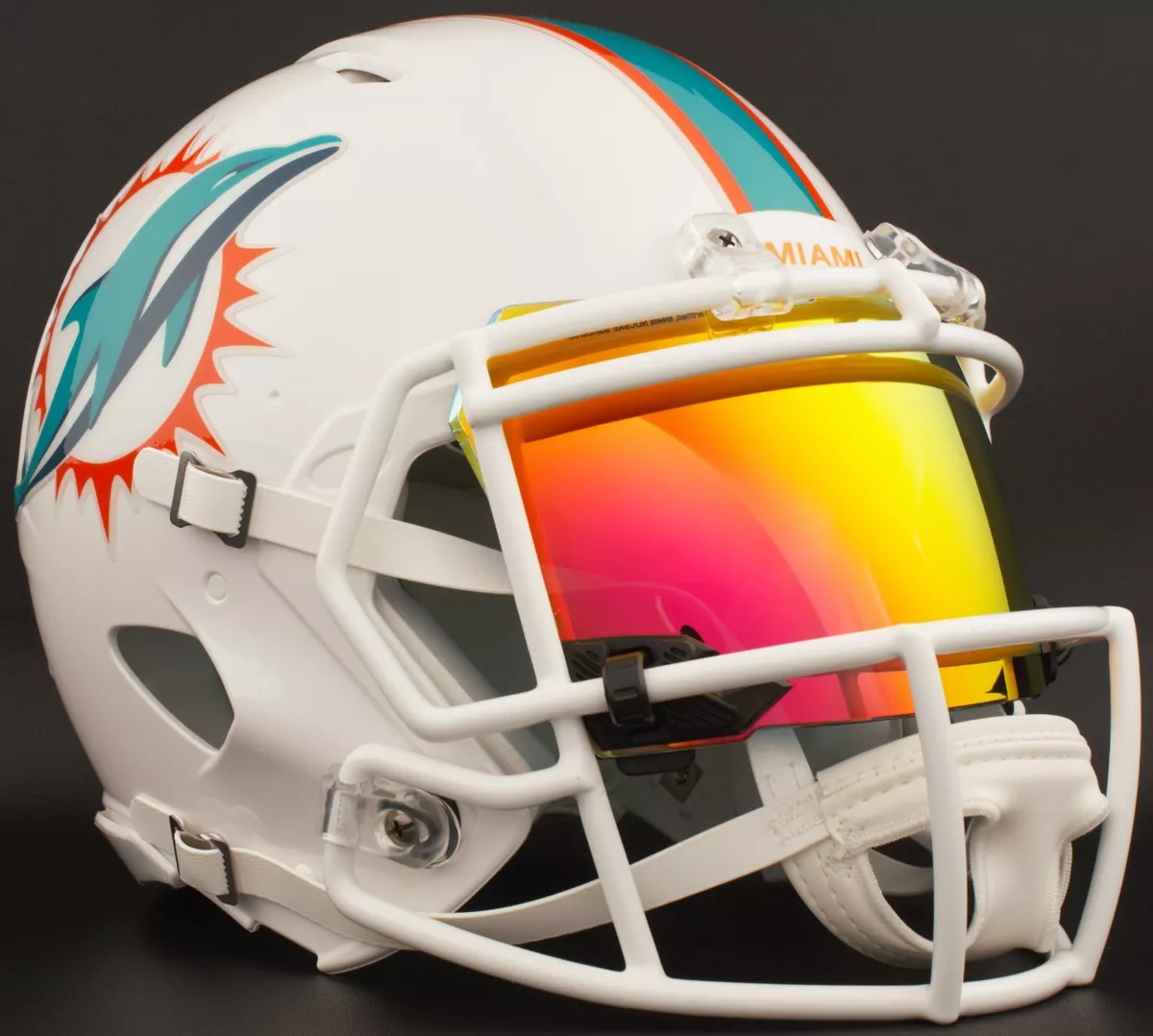 Miami dolphins football best sale helmet