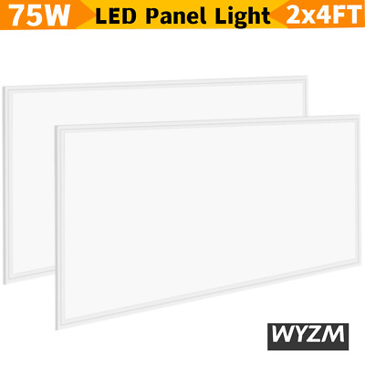 Dimmable 2x4 Edge-Lit LED Flat Panel Light, 120-277V LED Ceiling Office Lighting