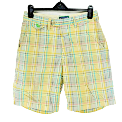 Blue Yellow Plaid Shorts | eBay