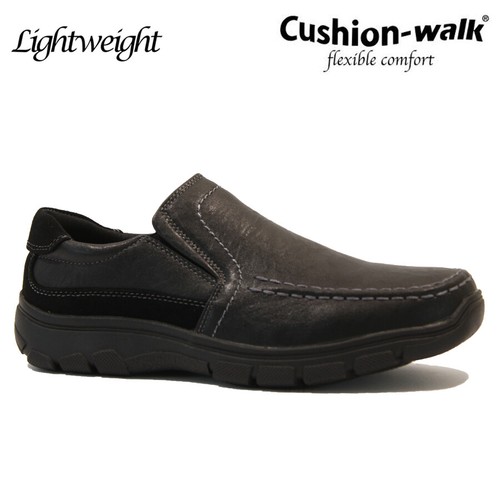 MENS WIDE FIT SLIP ON WALKING SHOES DRIVING LOAFERS MOCCASIN COMFORT CASUAL SIZE - Picture 5 of 26