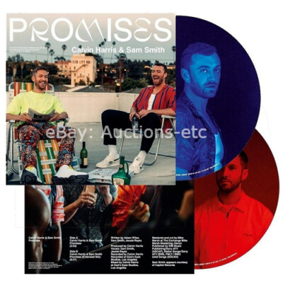 Calvin Harris & Sam Smith - Promises Vinyl EP Picture Disc Single 45rpm 12'' NEW