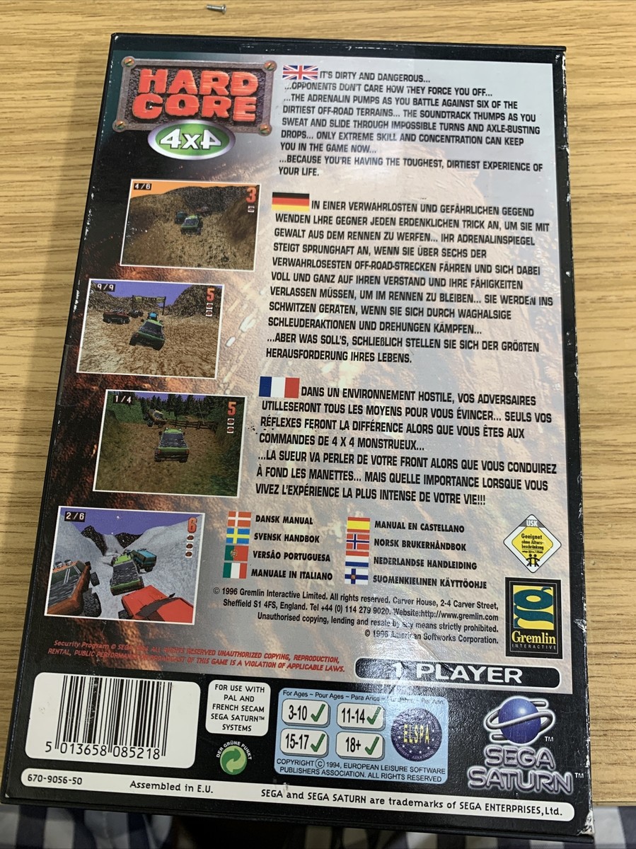 Fiche du jeu Hardcore 4X4 sur Sega Saturn - Le Musee des Jeux Video